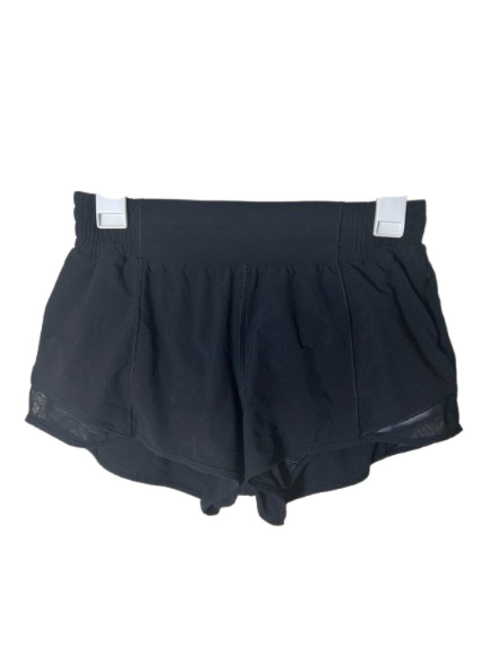 Lululemon black hotty hot shorts 2.5" inseam womens 6